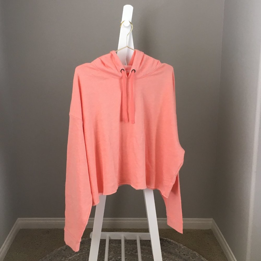 Cropped Fleece Hoodie